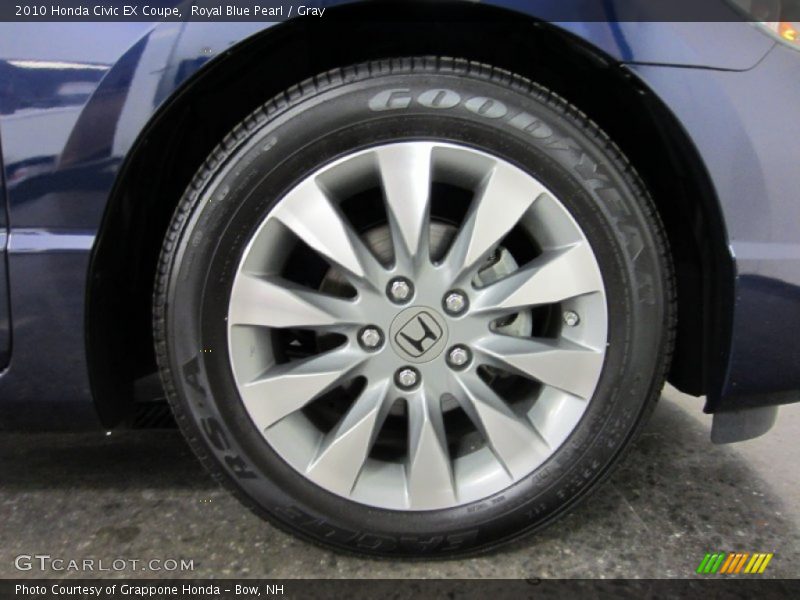 Royal Blue Pearl / Gray 2010 Honda Civic EX Coupe