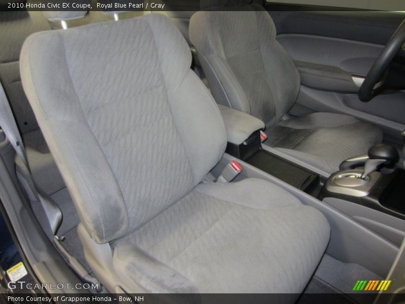 Royal Blue Pearl / Gray 2010 Honda Civic EX Coupe