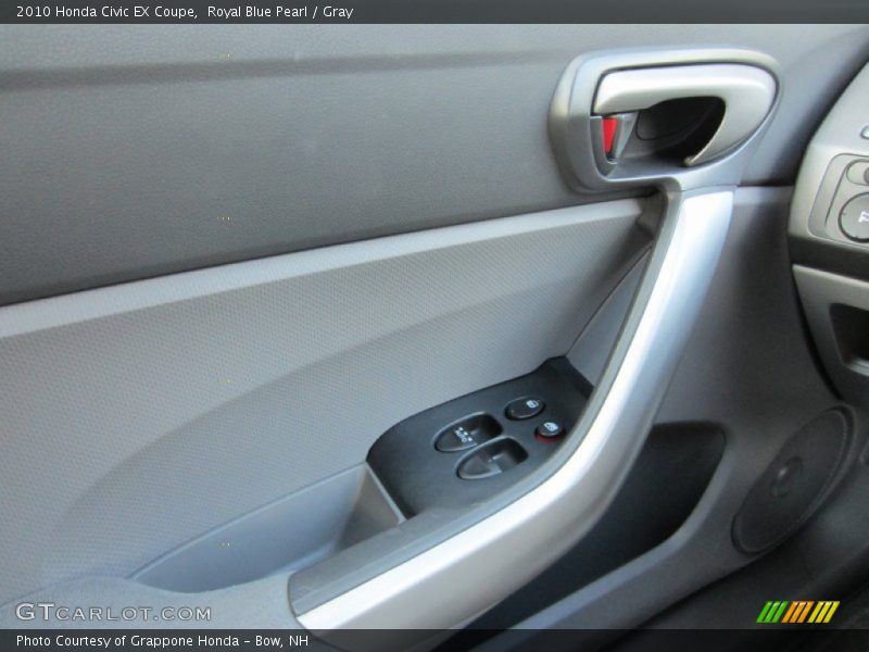 Royal Blue Pearl / Gray 2010 Honda Civic EX Coupe