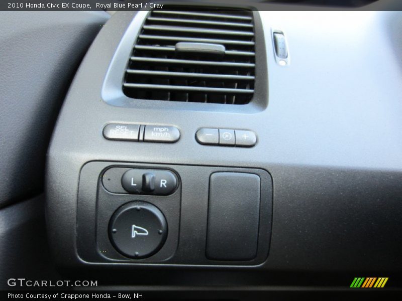 Royal Blue Pearl / Gray 2010 Honda Civic EX Coupe