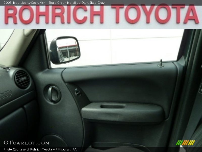 Shale Green Metallic / Dark Slate Gray 2003 Jeep Liberty Sport 4x4