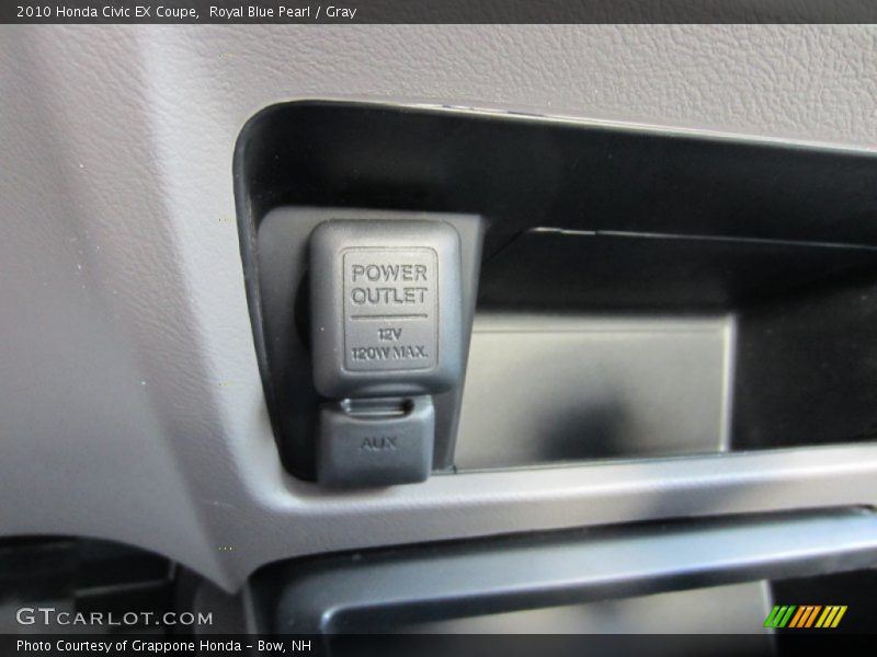 Royal Blue Pearl / Gray 2010 Honda Civic EX Coupe