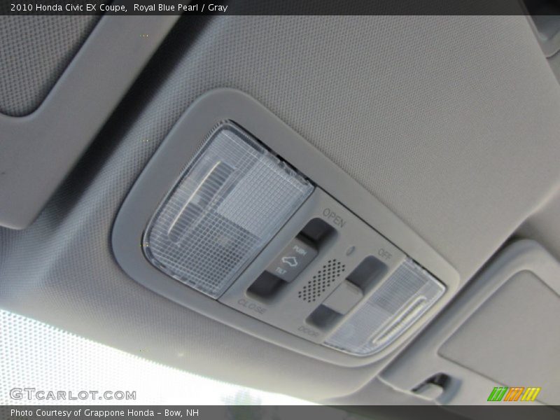 Royal Blue Pearl / Gray 2010 Honda Civic EX Coupe