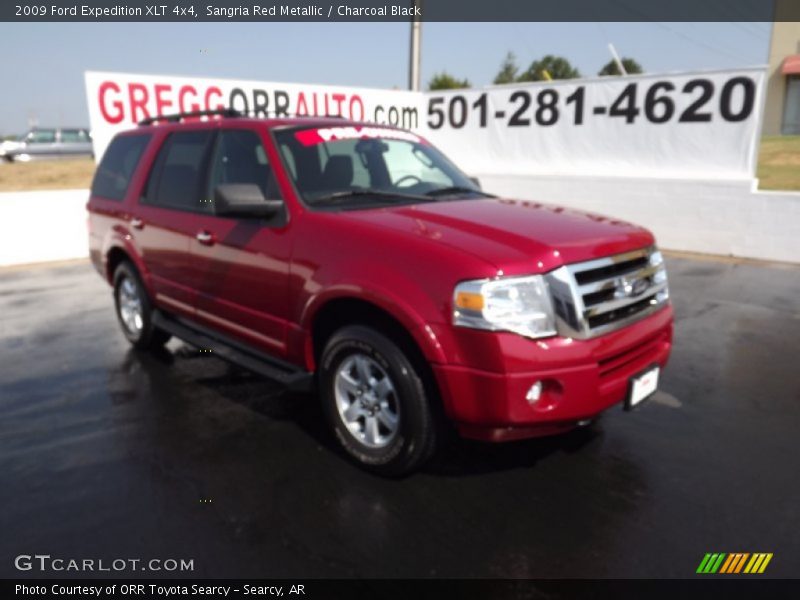 Sangria Red Metallic / Charcoal Black 2009 Ford Expedition XLT 4x4