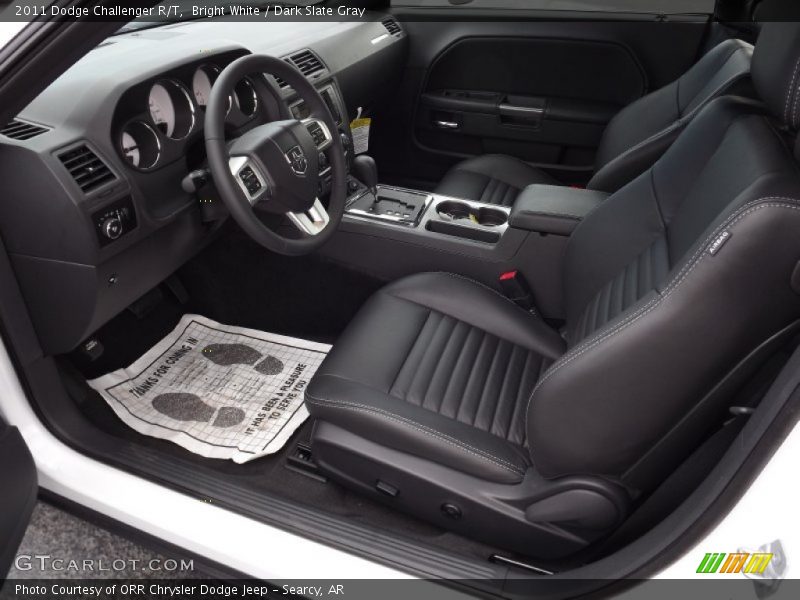 Bright White / Dark Slate Gray 2011 Dodge Challenger R/T