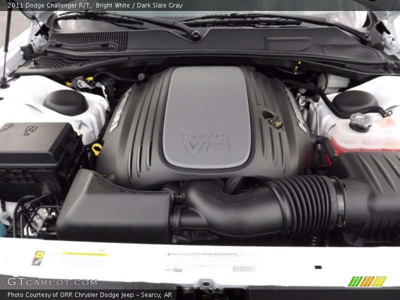 Bright White / Dark Slate Gray 2011 Dodge Challenger R/T
