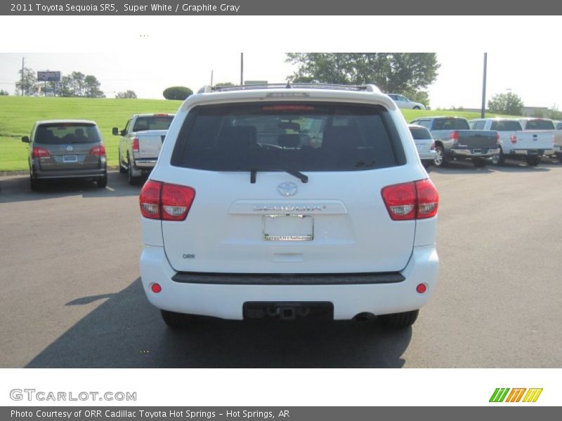 Super White / Graphite Gray 2011 Toyota Sequoia SR5