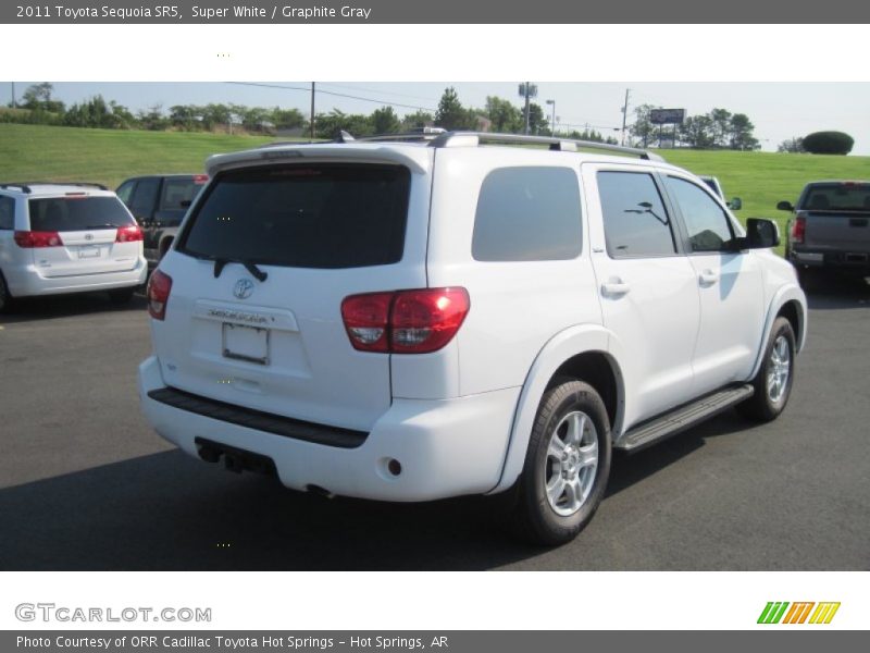 Super White / Graphite Gray 2011 Toyota Sequoia SR5