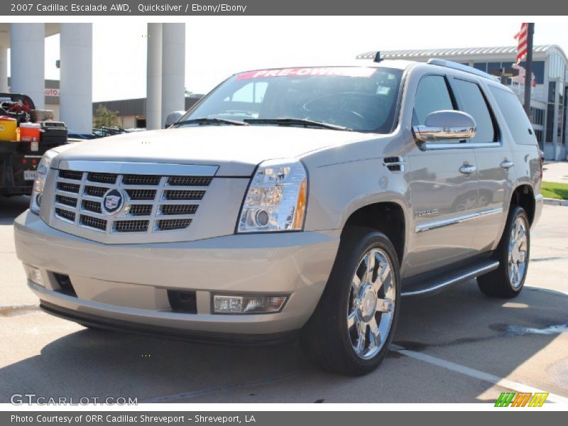 Quicksilver / Ebony/Ebony 2007 Cadillac Escalade AWD
