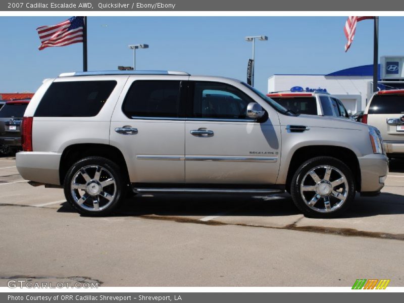 Quicksilver / Ebony/Ebony 2007 Cadillac Escalade AWD