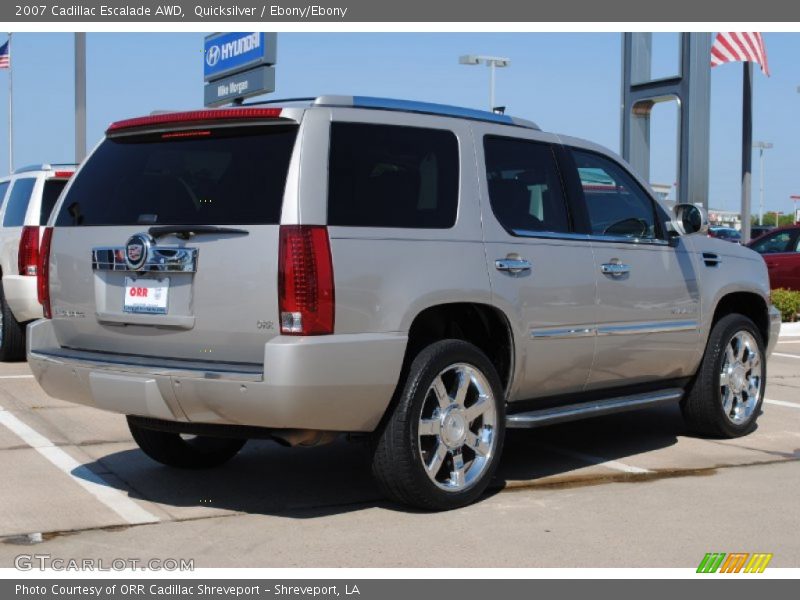 Quicksilver / Ebony/Ebony 2007 Cadillac Escalade AWD