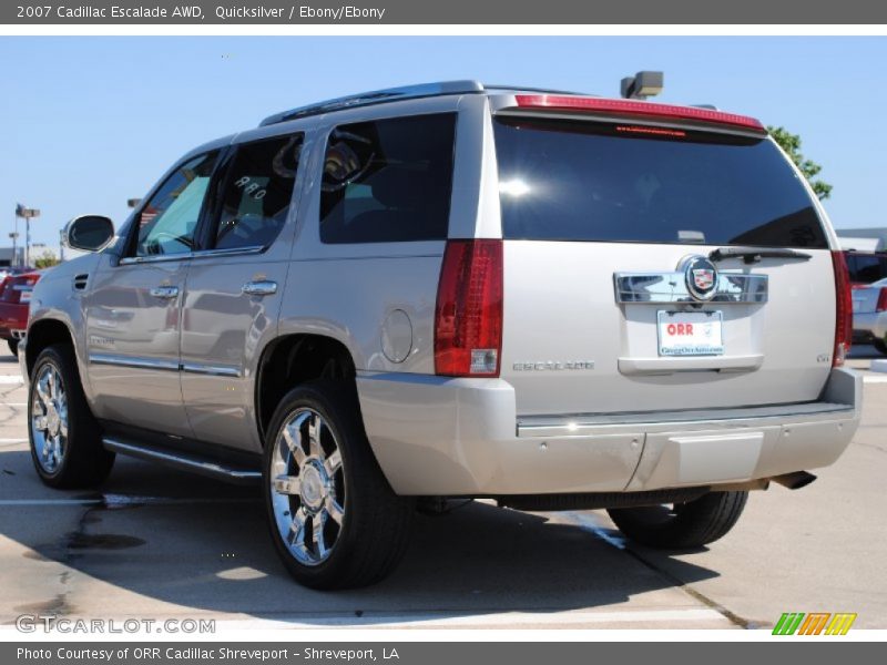 Quicksilver / Ebony/Ebony 2007 Cadillac Escalade AWD