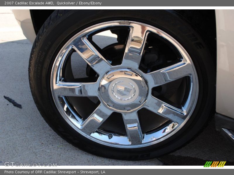 Quicksilver / Ebony/Ebony 2007 Cadillac Escalade AWD