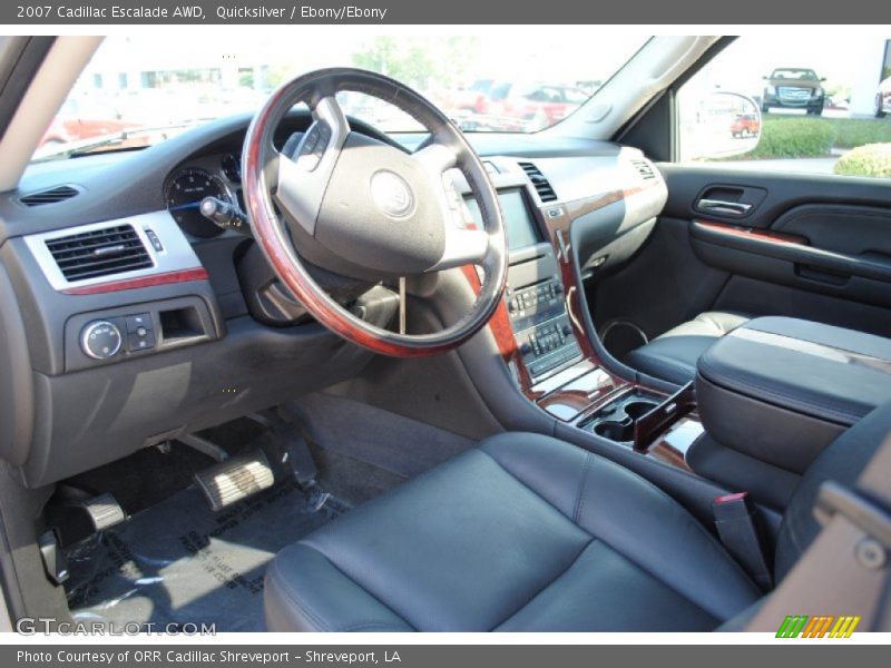 Quicksilver / Ebony/Ebony 2007 Cadillac Escalade AWD
