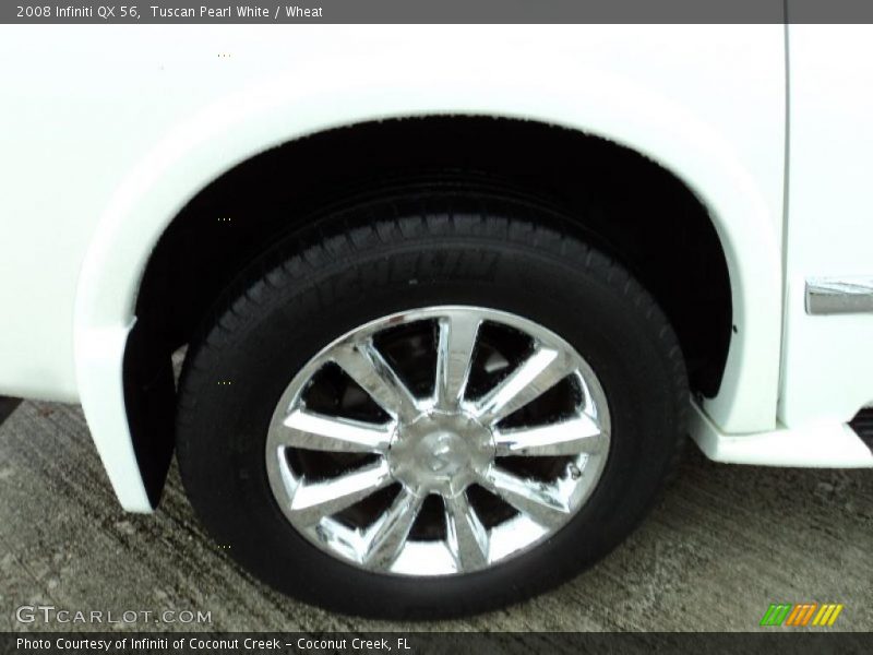 Tuscan Pearl White / Wheat 2008 Infiniti QX 56