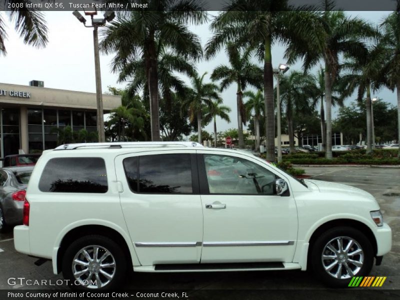 Tuscan Pearl White / Wheat 2008 Infiniti QX 56