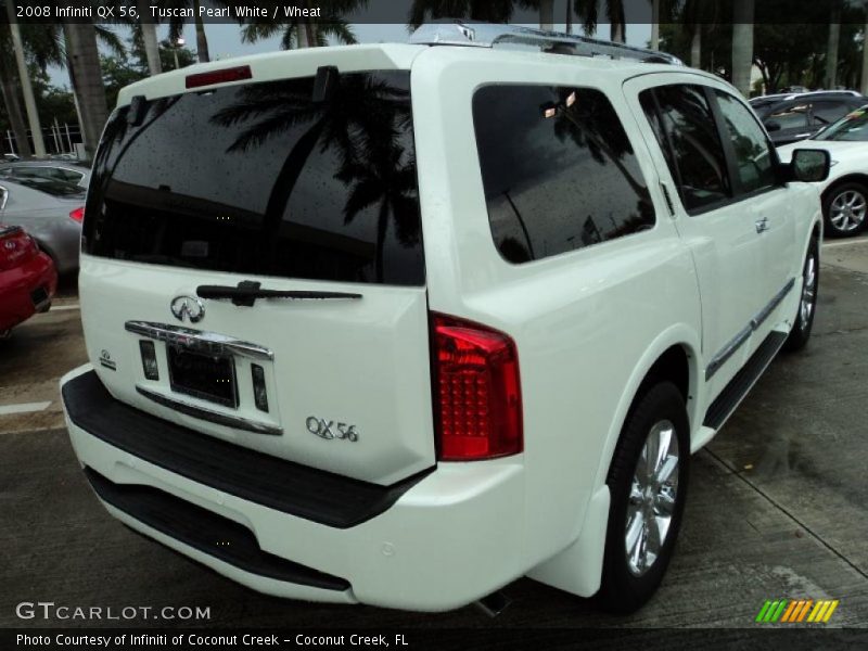 Tuscan Pearl White / Wheat 2008 Infiniti QX 56