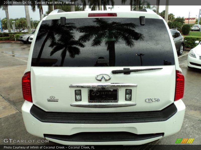 Tuscan Pearl White / Wheat 2008 Infiniti QX 56