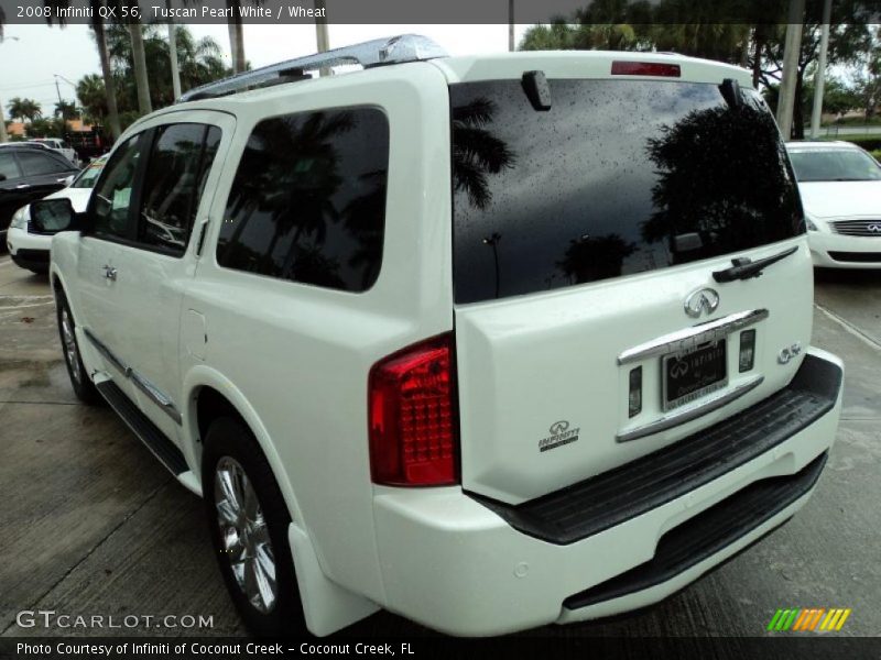Tuscan Pearl White / Wheat 2008 Infiniti QX 56