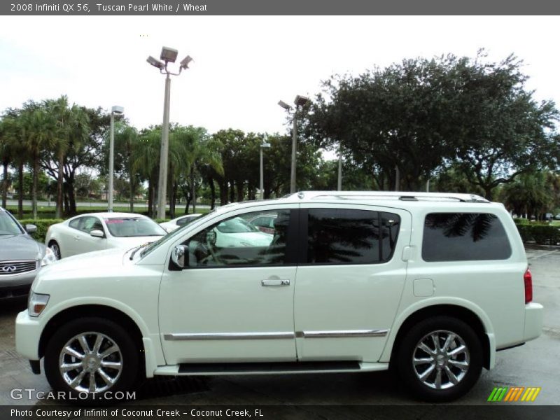 Tuscan Pearl White / Wheat 2008 Infiniti QX 56