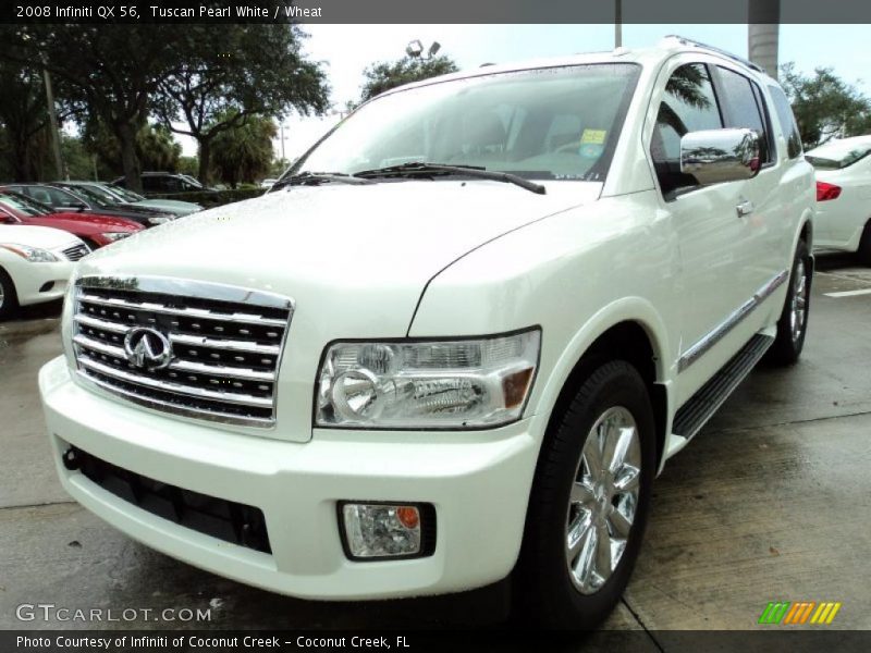 Tuscan Pearl White / Wheat 2008 Infiniti QX 56