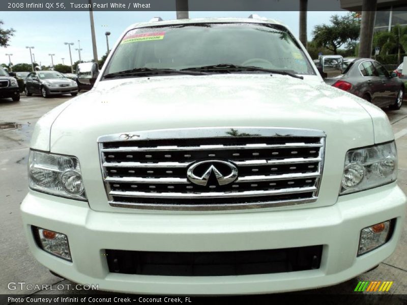 Tuscan Pearl White / Wheat 2008 Infiniti QX 56