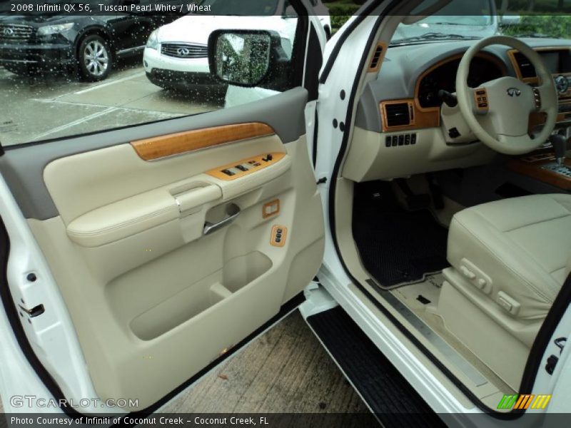 Tuscan Pearl White / Wheat 2008 Infiniti QX 56