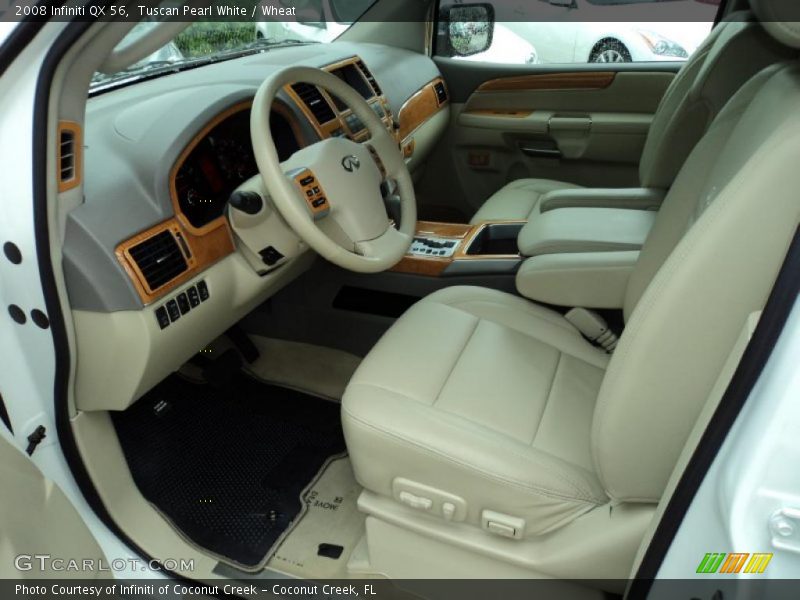 Tuscan Pearl White / Wheat 2008 Infiniti QX 56
