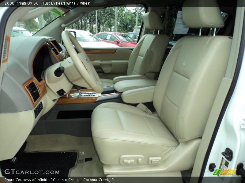 Tuscan Pearl White / Wheat 2008 Infiniti QX 56