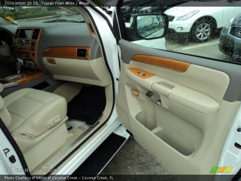 Tuscan Pearl White / Wheat 2008 Infiniti QX 56