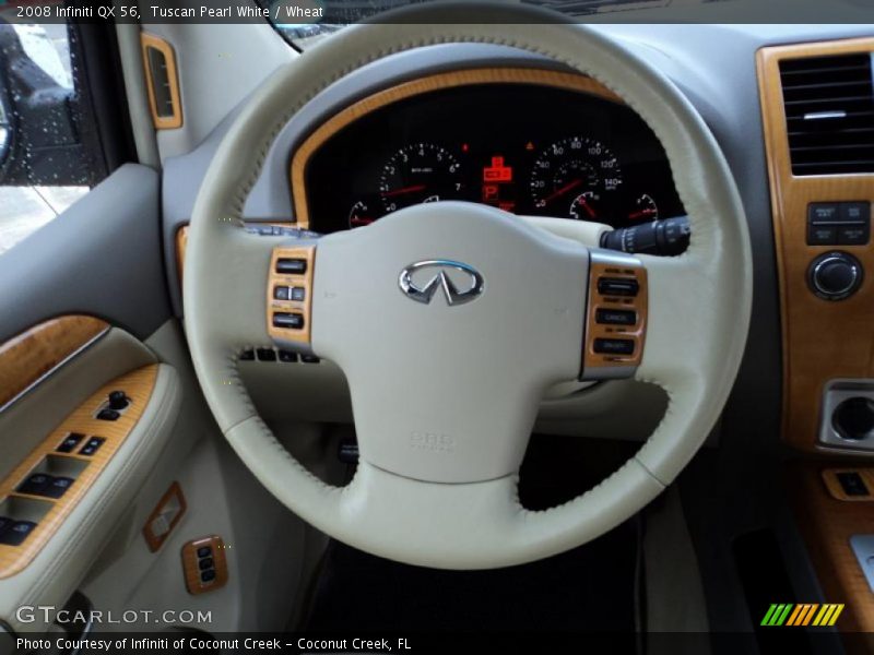 Tuscan Pearl White / Wheat 2008 Infiniti QX 56