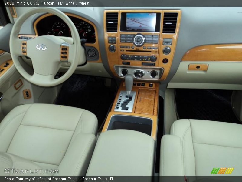 Tuscan Pearl White / Wheat 2008 Infiniti QX 56
