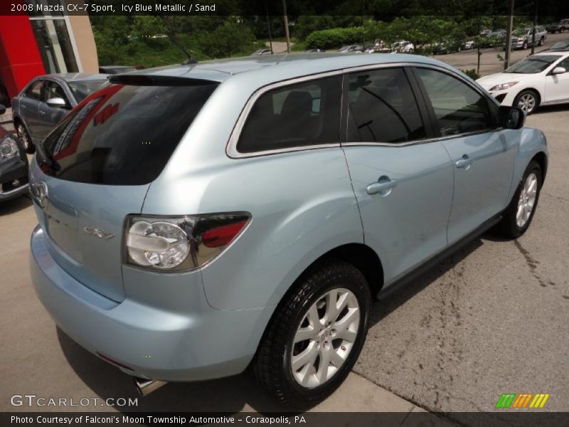 Icy Blue Metallic / Sand 2008 Mazda CX-7 Sport