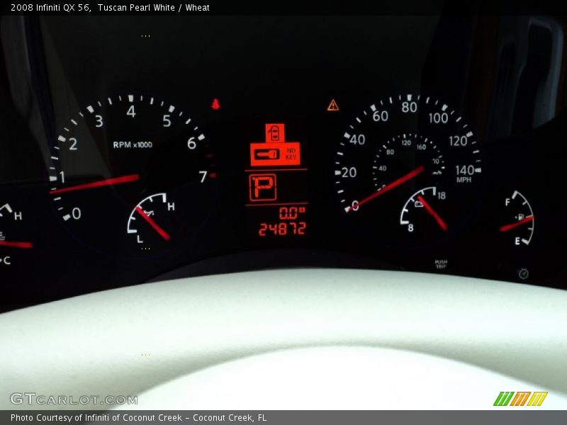 Tuscan Pearl White / Wheat 2008 Infiniti QX 56