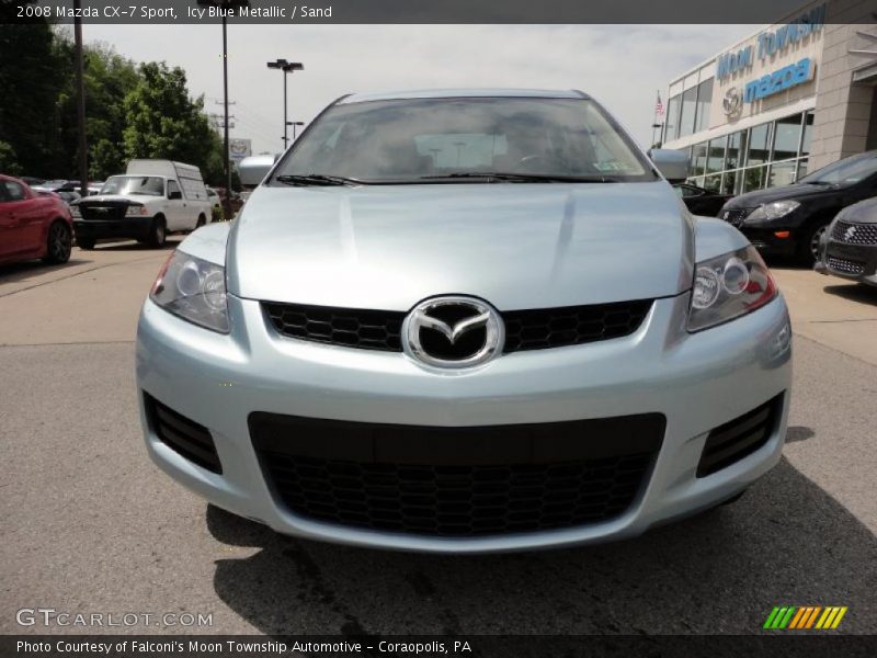 Icy Blue Metallic / Sand 2008 Mazda CX-7 Sport