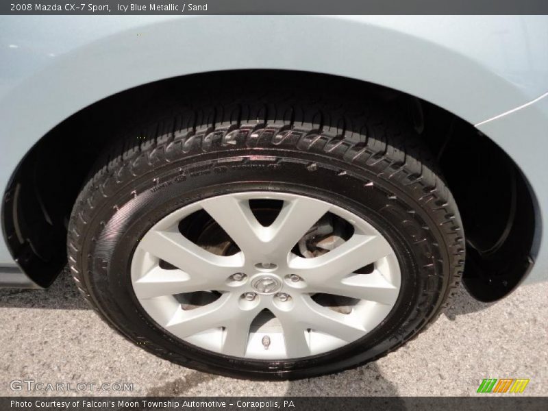 Icy Blue Metallic / Sand 2008 Mazda CX-7 Sport