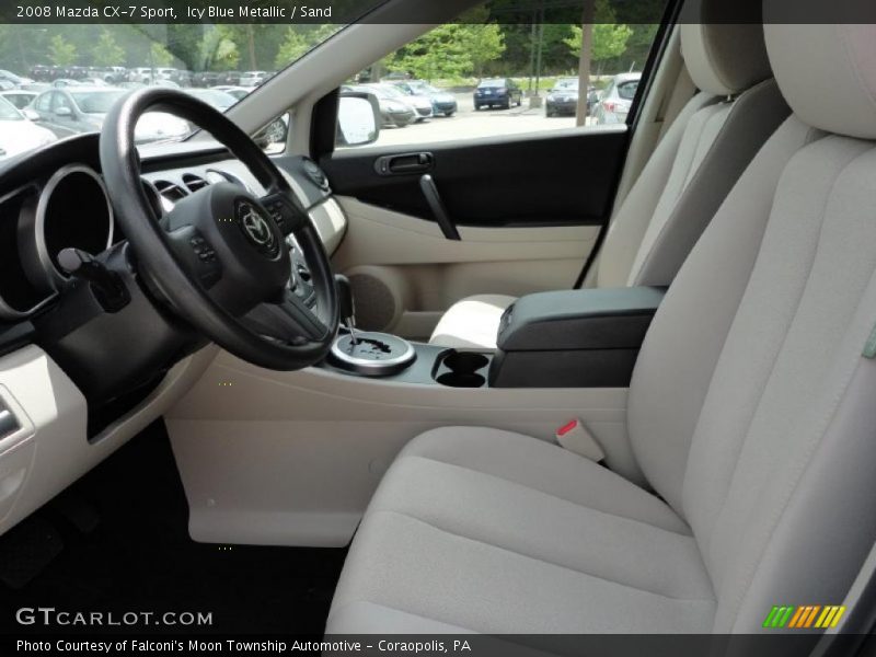 Icy Blue Metallic / Sand 2008 Mazda CX-7 Sport