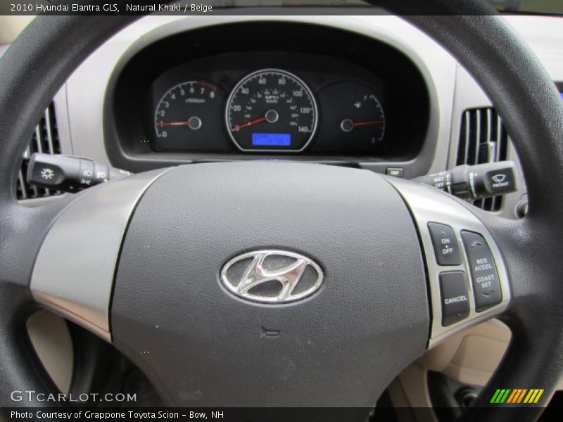 Natural Khaki / Beige 2010 Hyundai Elantra GLS