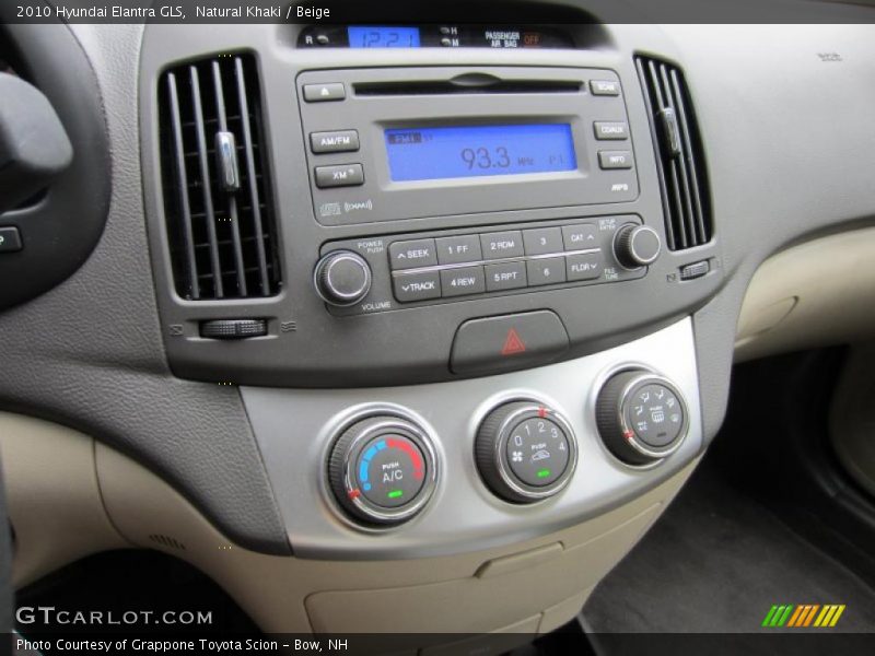 Natural Khaki / Beige 2010 Hyundai Elantra GLS
