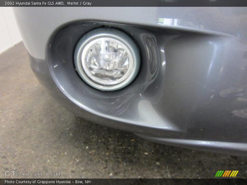 Merlot / Gray 2002 Hyundai Santa Fe GLS AWD
