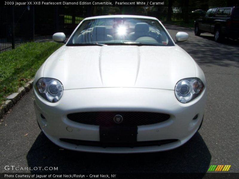 Pearlescent White / Caramel 2009 Jaguar XK XK8 Pearlescent Diamond Edition Convertible