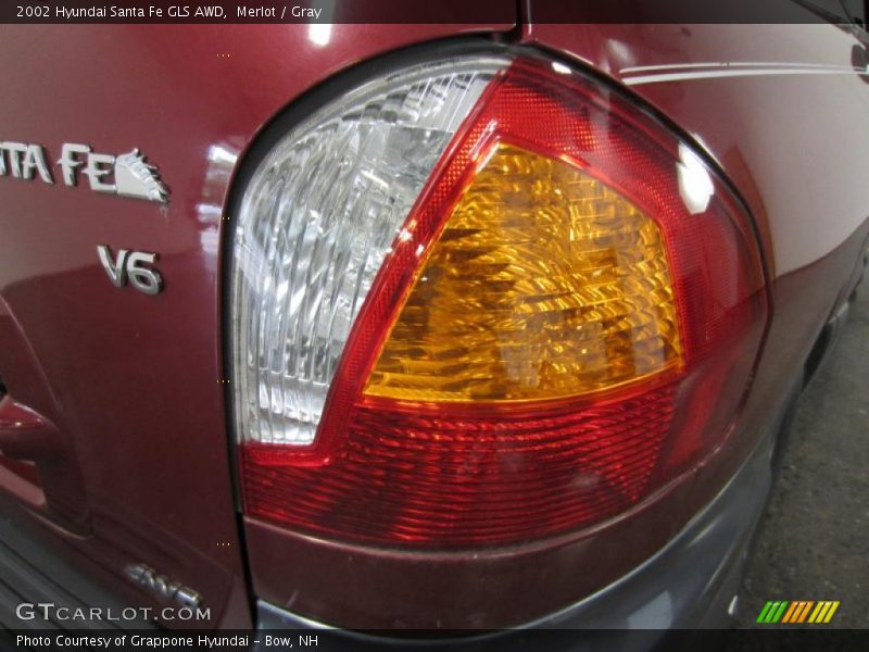 Merlot / Gray 2002 Hyundai Santa Fe GLS AWD