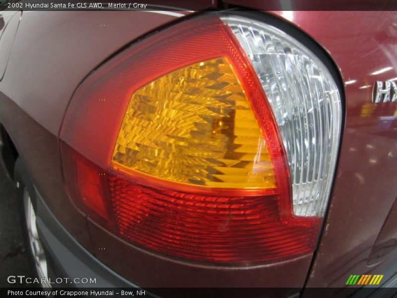 Merlot / Gray 2002 Hyundai Santa Fe GLS AWD