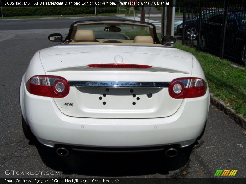 Pearlescent White / Caramel 2009 Jaguar XK XK8 Pearlescent Diamond Edition Convertible
