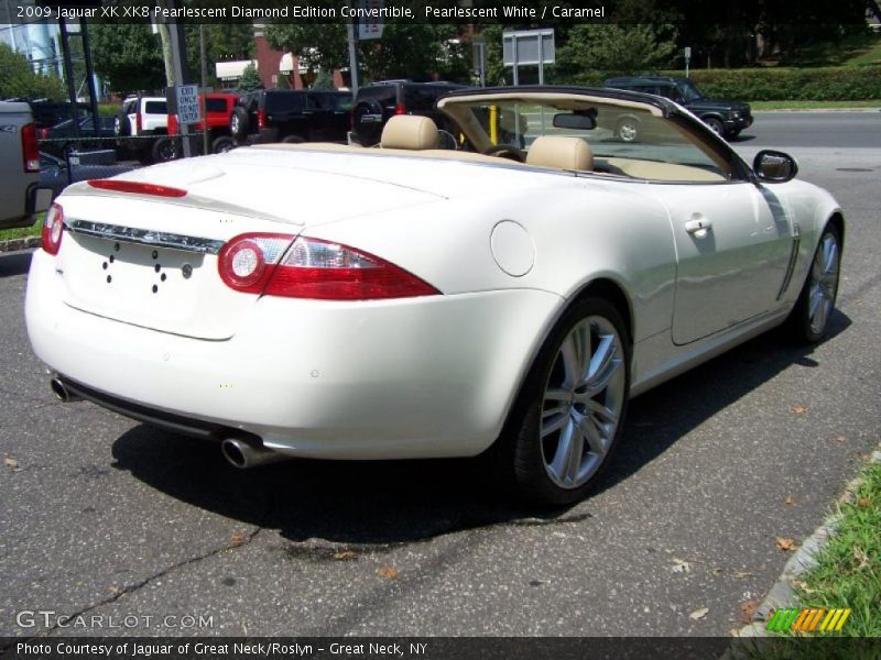 Pearlescent White / Caramel 2009 Jaguar XK XK8 Pearlescent Diamond Edition Convertible