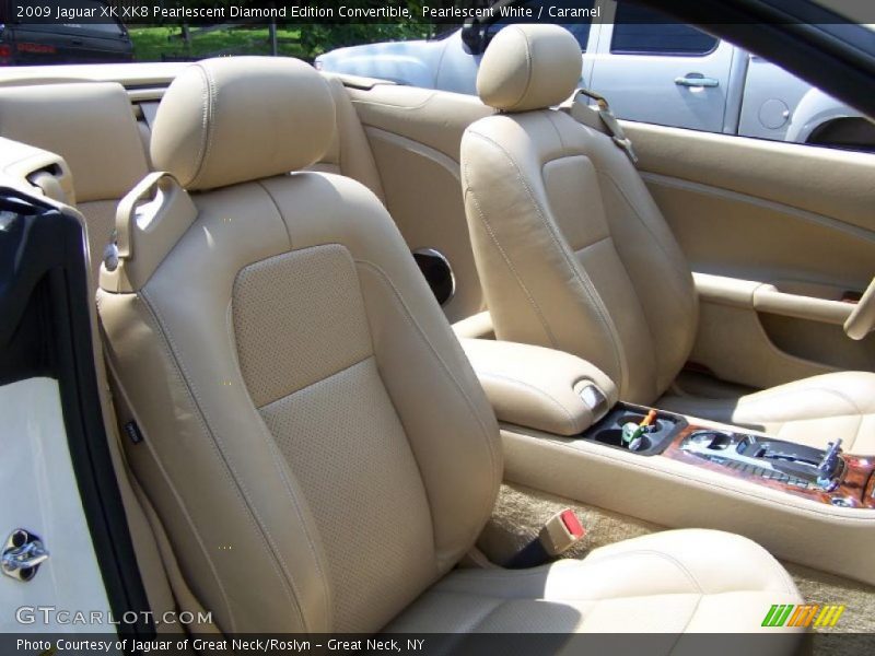  2009 XK XK8 Pearlescent Diamond Edition Convertible Caramel Interior
