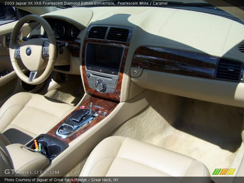 Pearlescent White / Caramel 2009 Jaguar XK XK8 Pearlescent Diamond Edition Convertible
