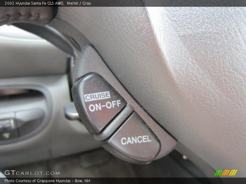 Merlot / Gray 2002 Hyundai Santa Fe GLS AWD