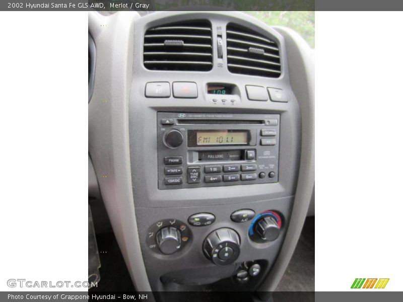 Merlot / Gray 2002 Hyundai Santa Fe GLS AWD