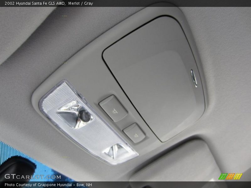 Merlot / Gray 2002 Hyundai Santa Fe GLS AWD